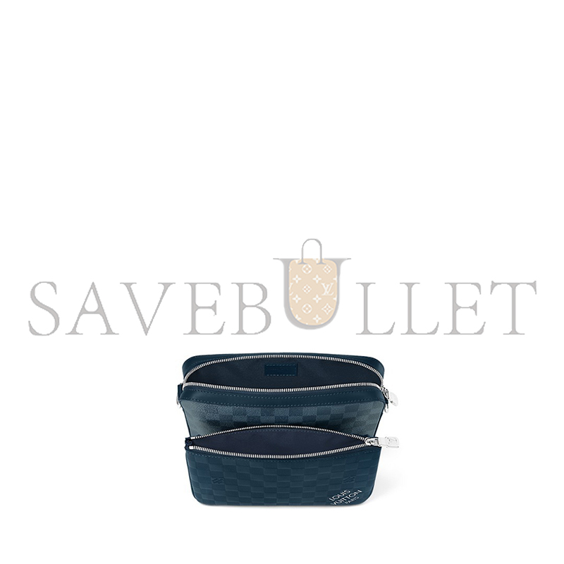 LOUIS VUITTON TRIO MESSENGER BAG DAMIER INFINI LEATHER BLUE M40438 (25*18.5*7cm) 